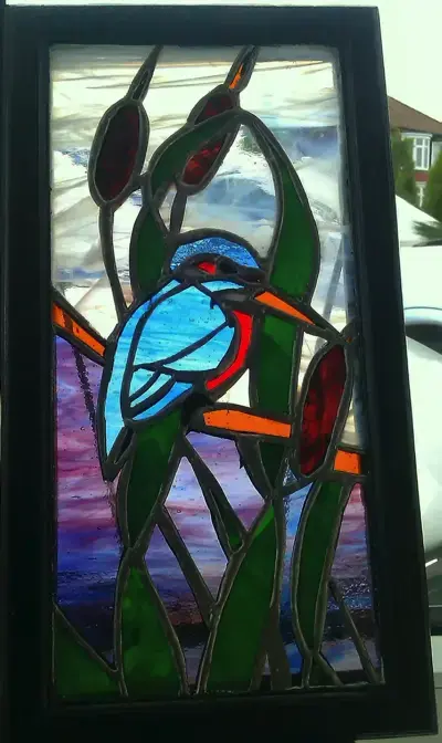 Stained Glass Kingfisher