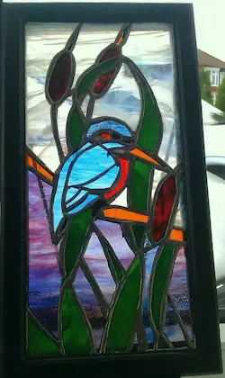 Stained Glass Kingfisher