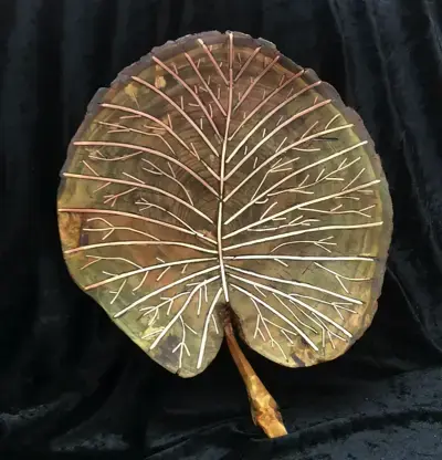 Inlaid Lily Pad Leaf