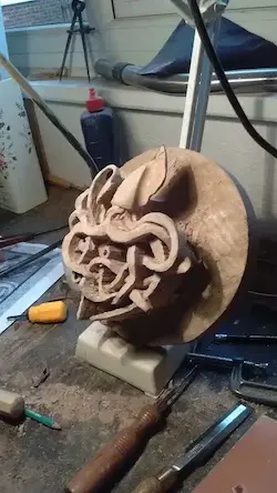 Kraken side view, rough cut